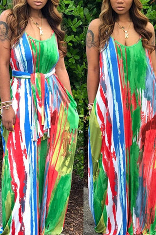 Fashion Loose Sleeveless V-Neck Dress