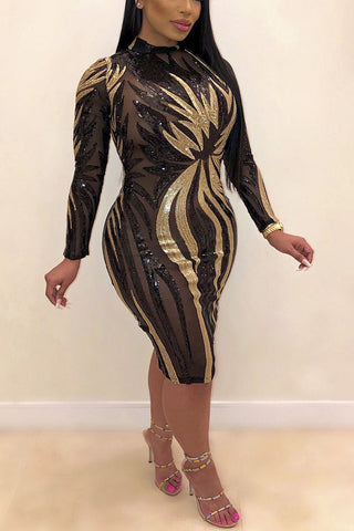 Online-clothing-plus-size-all-over-print-see-through-bodycon-midi-dress