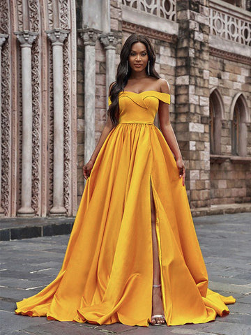 Online-clothing-plus-size-solid-elegant-off-the-shoulder-split-maxi-dress