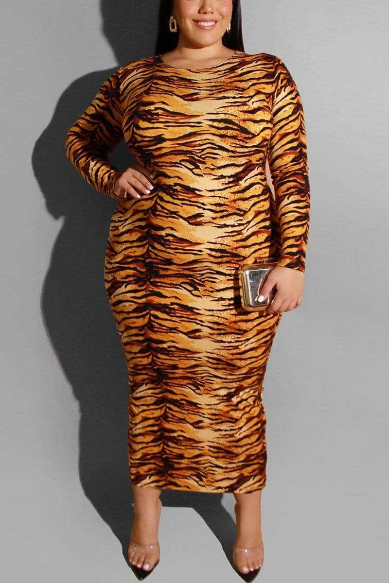 Fashion Casual Leopard Print Dress