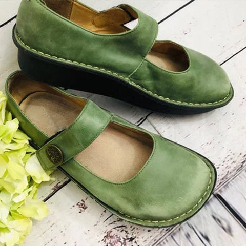 Alegria Paloma Green Mary Jane Loafers