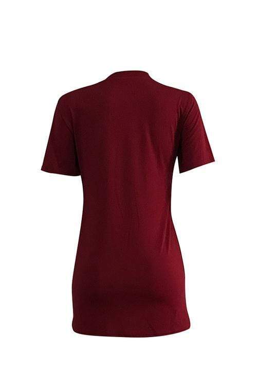 Casual  Letters Printed Mini Dress