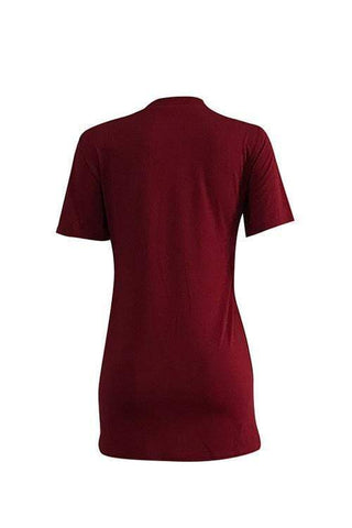Casual  Letters Printed Mini Dress