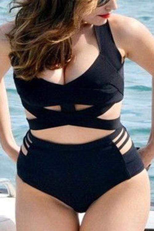 VogueRegion sexy  plus size One Pieces swimwear - VogueRegion