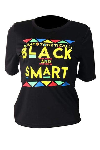 Casual Round Neck Letter Printed T-shirt