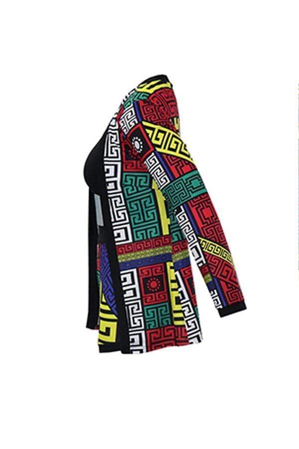 Fashion Printing Shorts Set(With Coat)