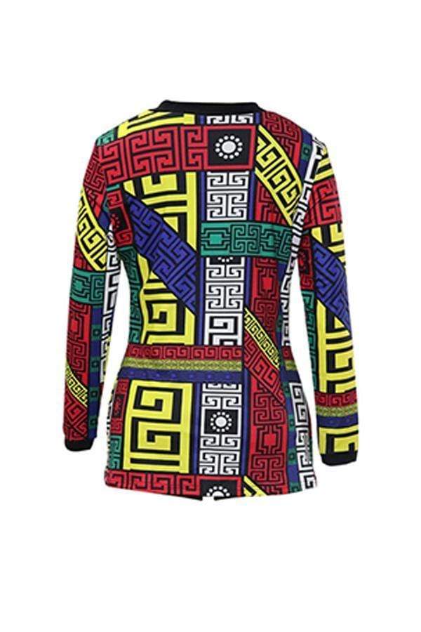 Fashion Printing Shorts Set(With Coat)