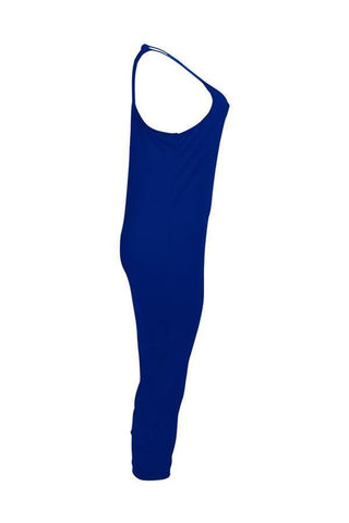 Euramerican Dew Shoulder Pocket Design Jumpsuits