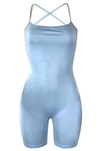 Casual Backless Skinny One-piece Rompers