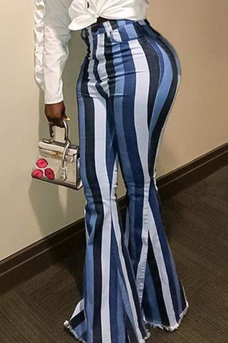 Euramerican Striped Wine Red Pants