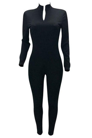 Trendy Zipper Design One-piece Jumpsuits