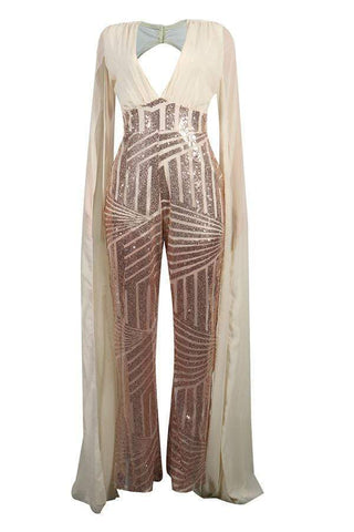 Trendy Sequined One-piece Jumpsuit