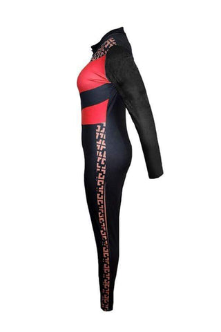 Trendy Patchwork One-piece Jumpsuit