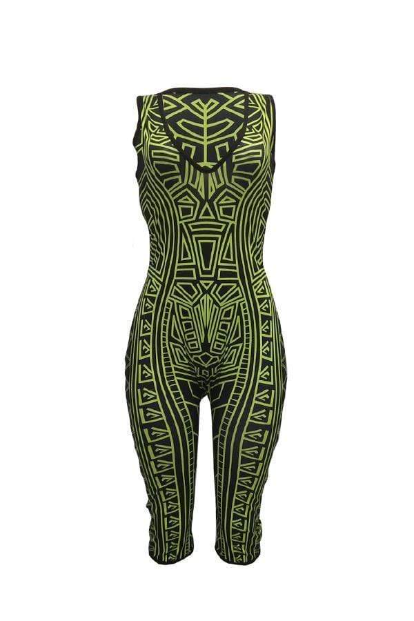 Casual Printed One-piece Rompers
