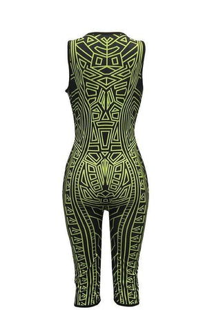 Casual Printed One-piece Rompers