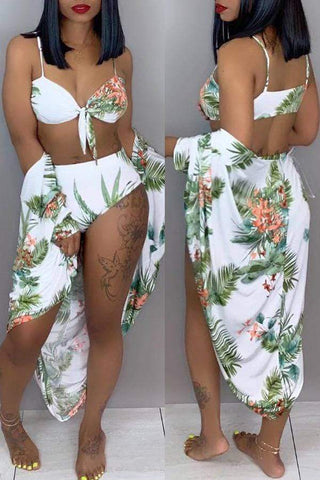 Sexy Floral Printed  Bikinis (With CoverUps)