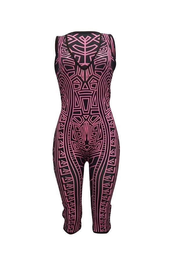 Casual Printed One-piece Rompers
