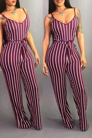 Trendy Striped One-piece Jumpsuit
