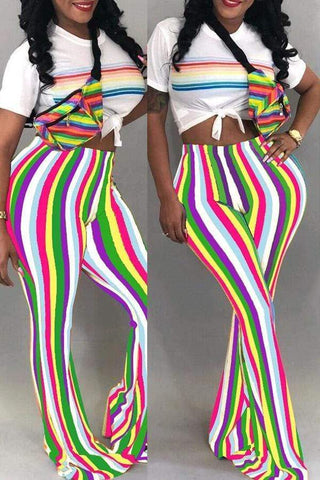 Casual Striped Pants