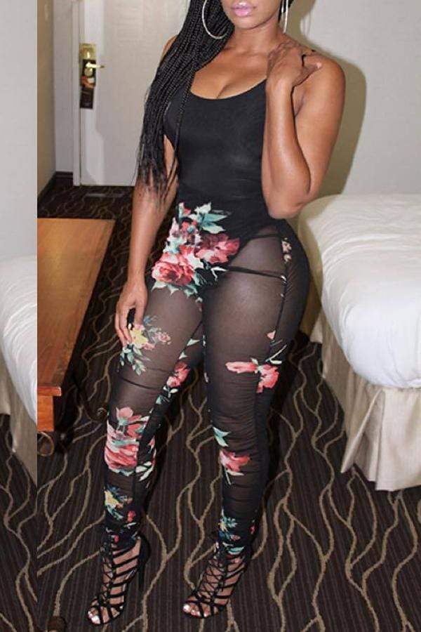 Sexy See-through One-piece Jumpsuit