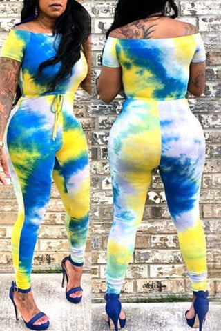 Casual Printed One-piece Jumpsuit