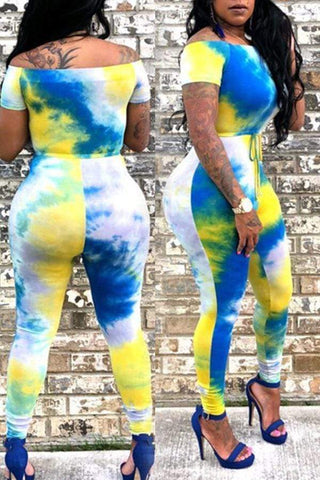 Casual Printed One-piece Jumpsuit