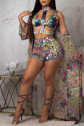 Trendy Floral Printed Bikinis (With CoverUps)
