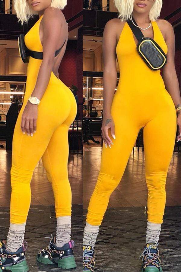 Casual Skinny One-piece Jumpsuit
