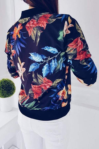 Casual Floral Printed Lace Jacket