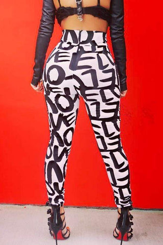 Trendy Printed Skinny Pants