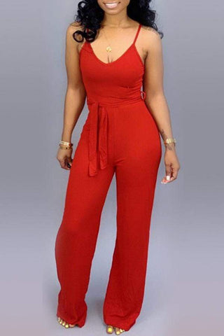 Lace-up Jumpsuit