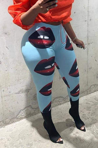 Lips Printed Pants