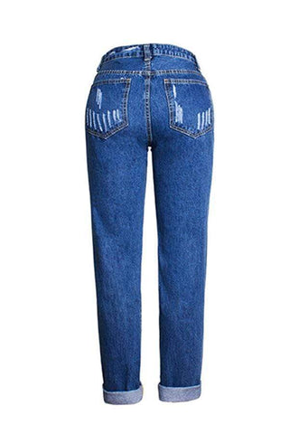 Stylish Broken Holes Jeans