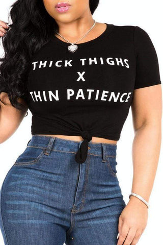 Casual Letters Printed T-shirt