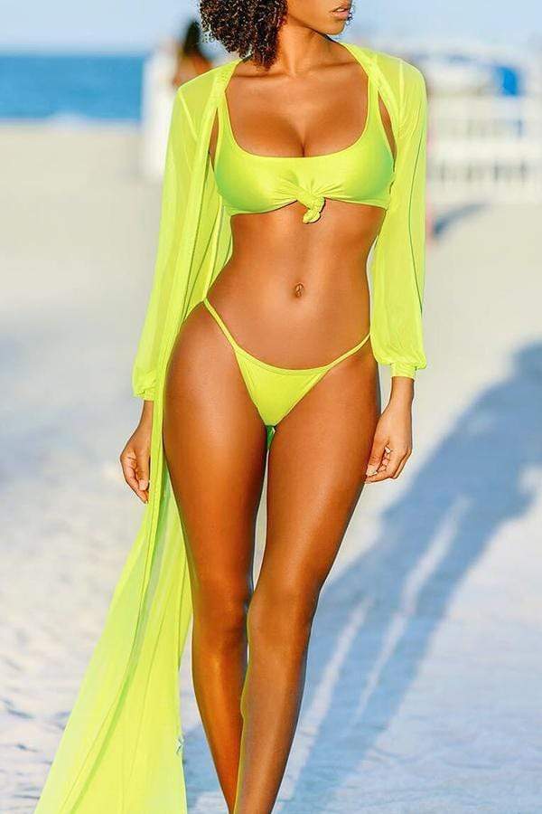 One-piece Swimsuit(With Shawl)
