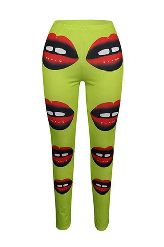 Lips Printed Pants