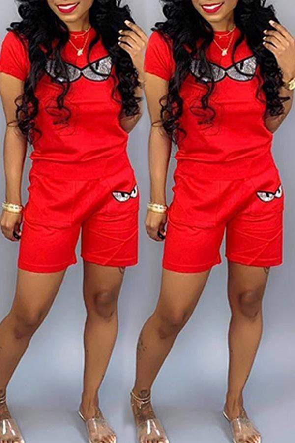 Leisure Printed Shorts Set