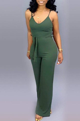 Lace-up Jumpsuit