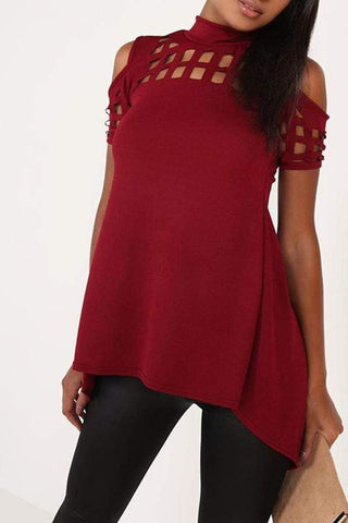 Leisure Hollowed-out T-shirt