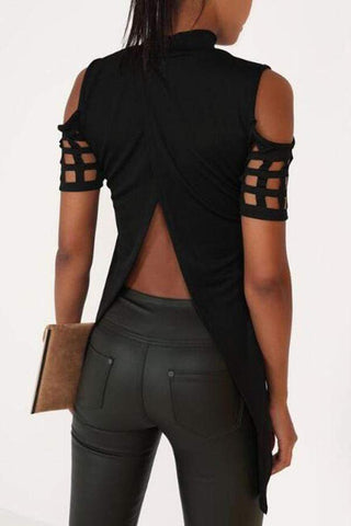 Leisure Hollowed-out T-shirt
