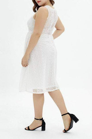 Fashion Lace Slim Size Dress