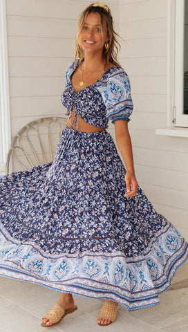 boho-navy-floral-top-and-skirt-matching-sets