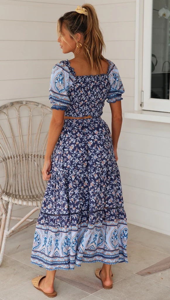 boho-navy-floral-top-and-skirt-matching-sets