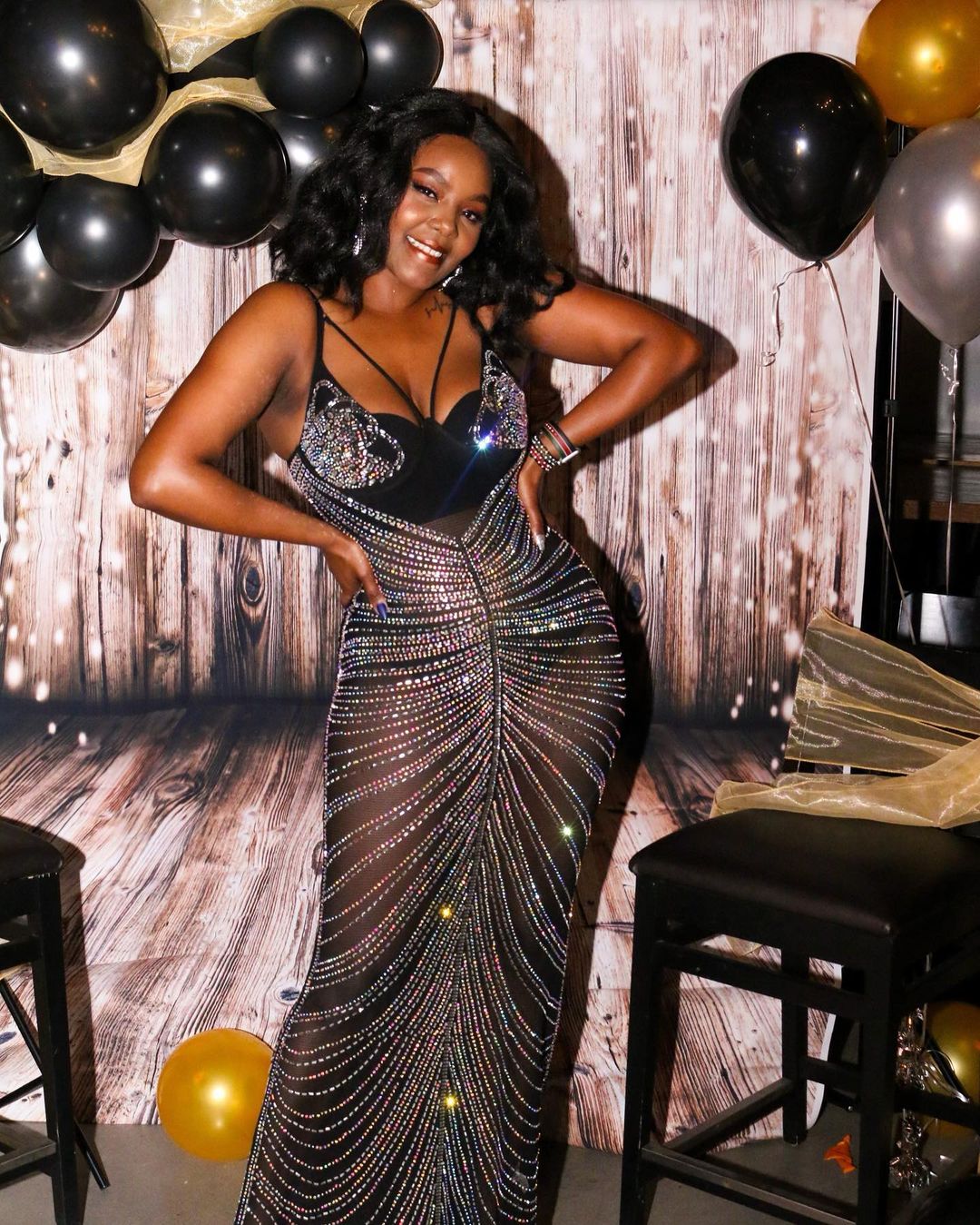 Online-clothing-plus-size-cami-backless-hot-drilling-maxi-dress