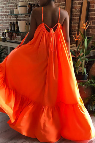 Online-clothing-casual-solid-backless-spaghetti-strap-loose-sling-dress-1