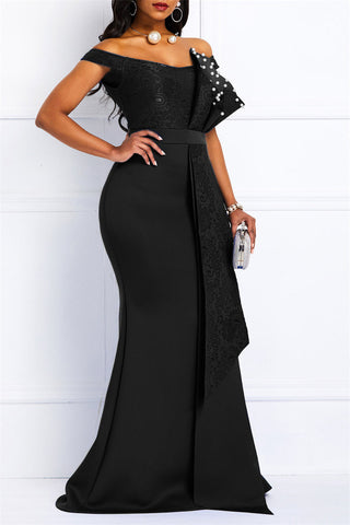 Online-clothing-plus-size-sequin-sexy-solid-pearl-v-neck-evening-dress-maxi-dress