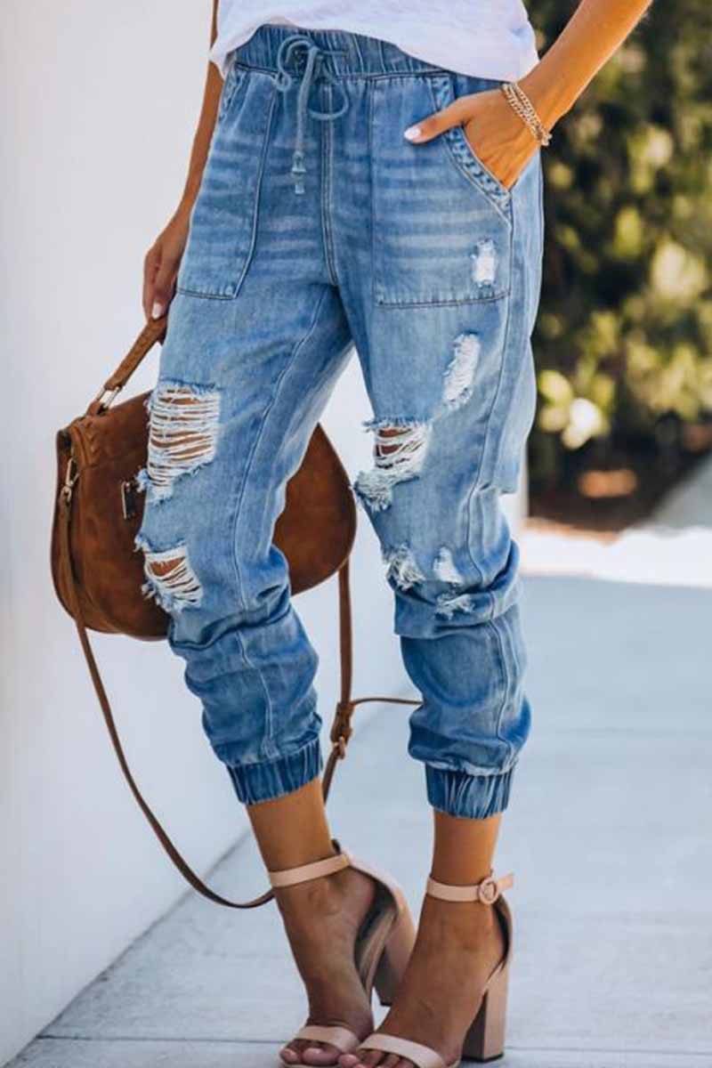 florylady-adjustable-waist-ripped-loose-jeans