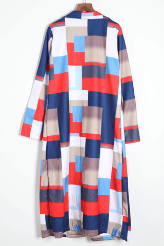 Trendy Patchwork Trench Coats
