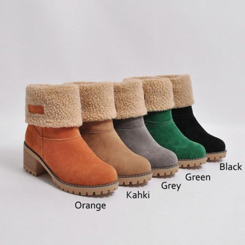 Winter Shoes Fur Warm Snow Boots(Ship In 24 Hours)