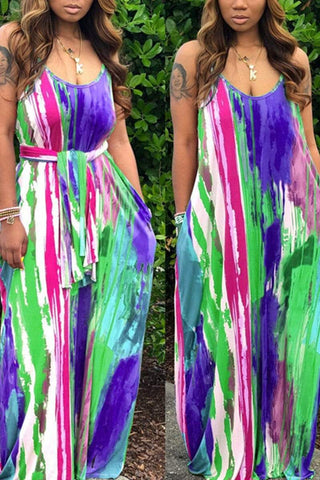 Fashion Loose Sleeveless V-Neck Dress
